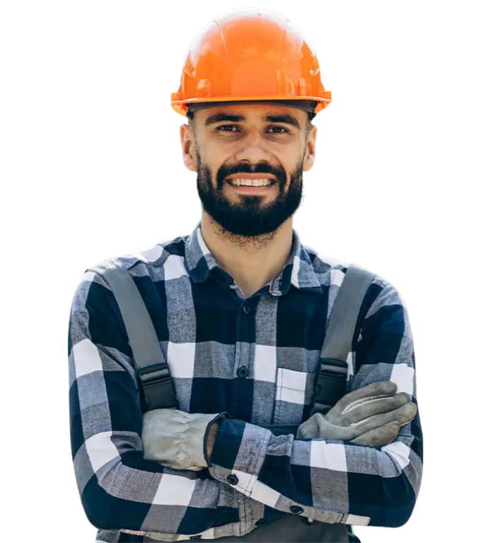 Profesional de SIPRO con casco de obra